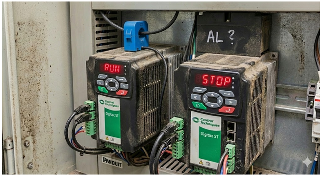 Hydmech control cabinet with current transducer